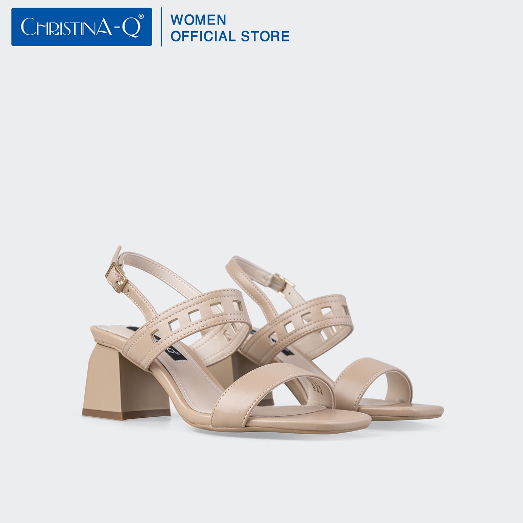 Giày Sandals Nữ Gót Trụ ChristinA-Q XDN293