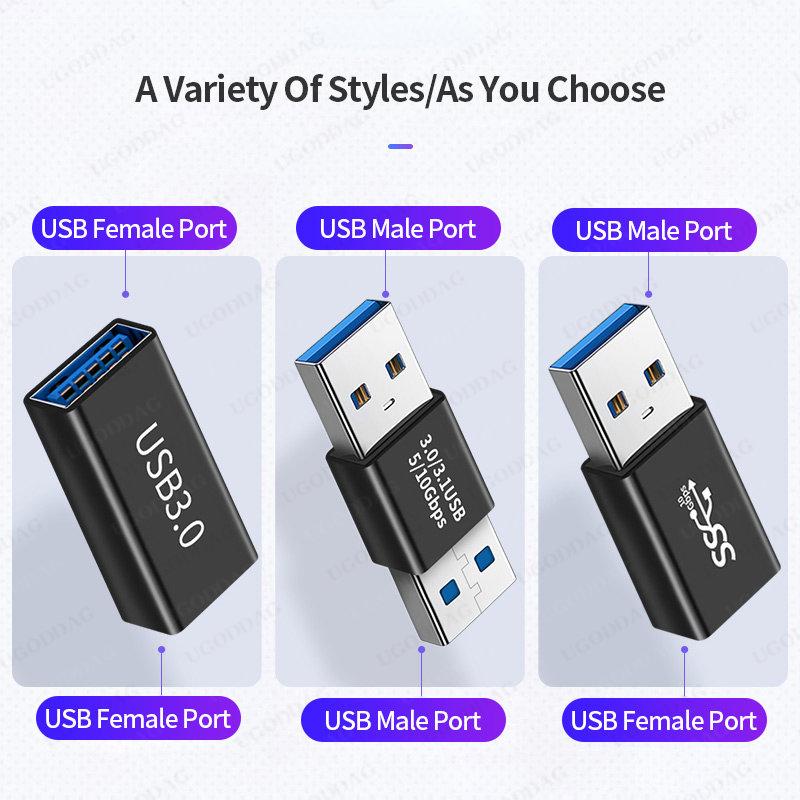 Đầu nối USB 3.0 USB với bộ chuyển đổi USB 5Gbps Gen1 nam sang nam Bộ chuyển đổi USB USB SSD HDD Extender