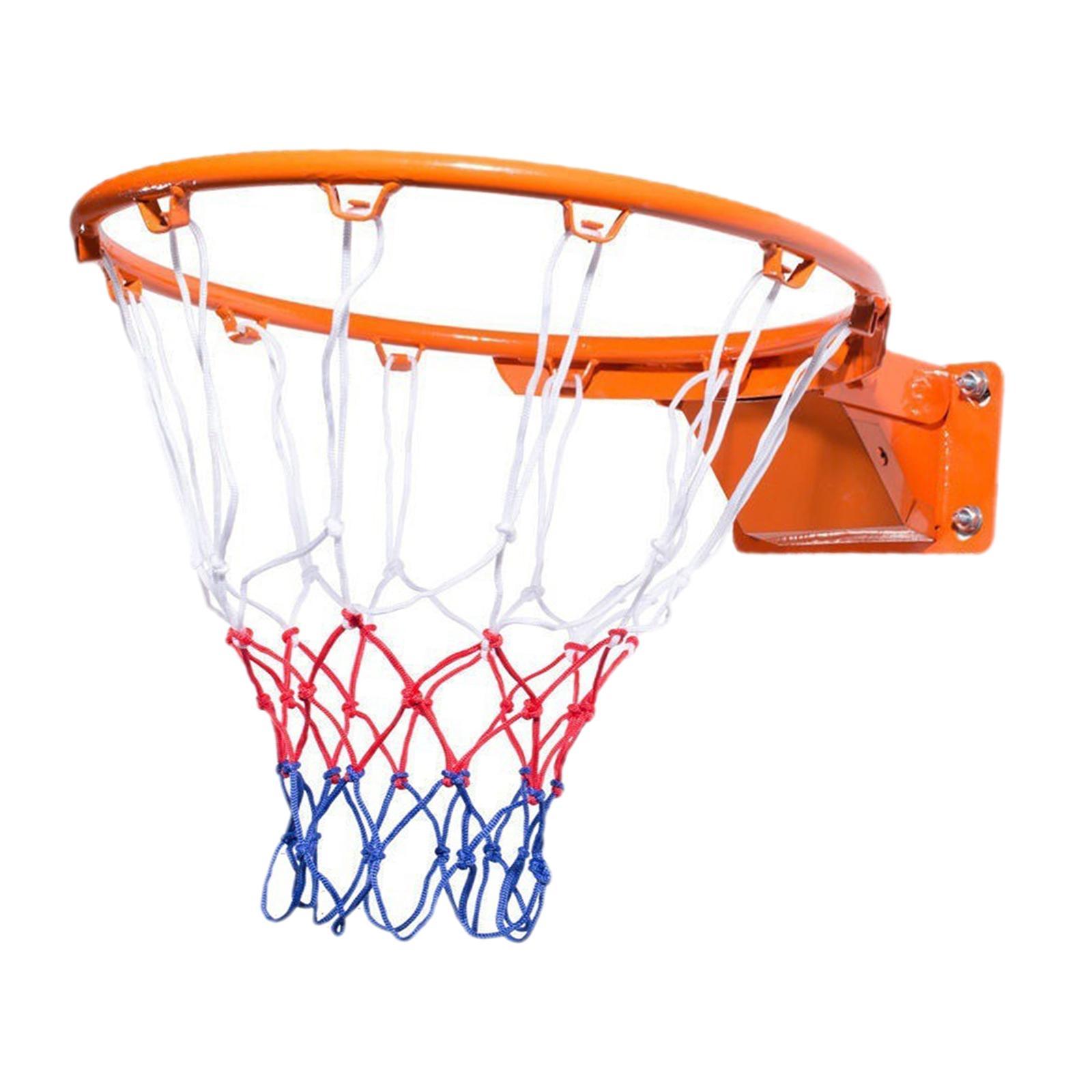 Basketball Hoop Set Wall Mounted Steel Frame Basketball Rim Outdoor Games