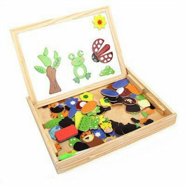 Bảng tranh cho bé Animal magnetic puzzle