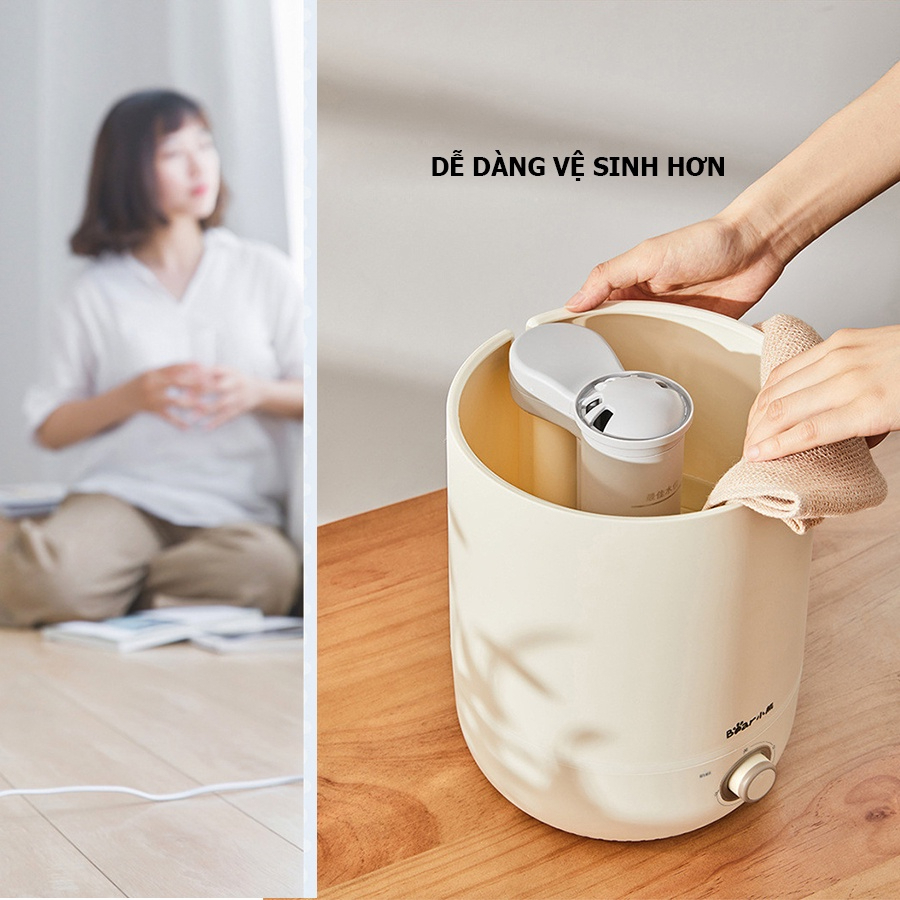 Máy phun sương tạo ẩm Bear JSQ-C50Q1 - Dung tích 4.5L, Dùng cho phòng diện tích 25-35m2, Không tiếng ồn - Bản Quốc tế, Hàng chính hãng