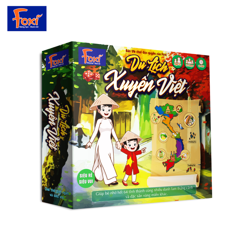 Đồ Chơi Board Game - Du Lịch Xuyên Việt - Foxi