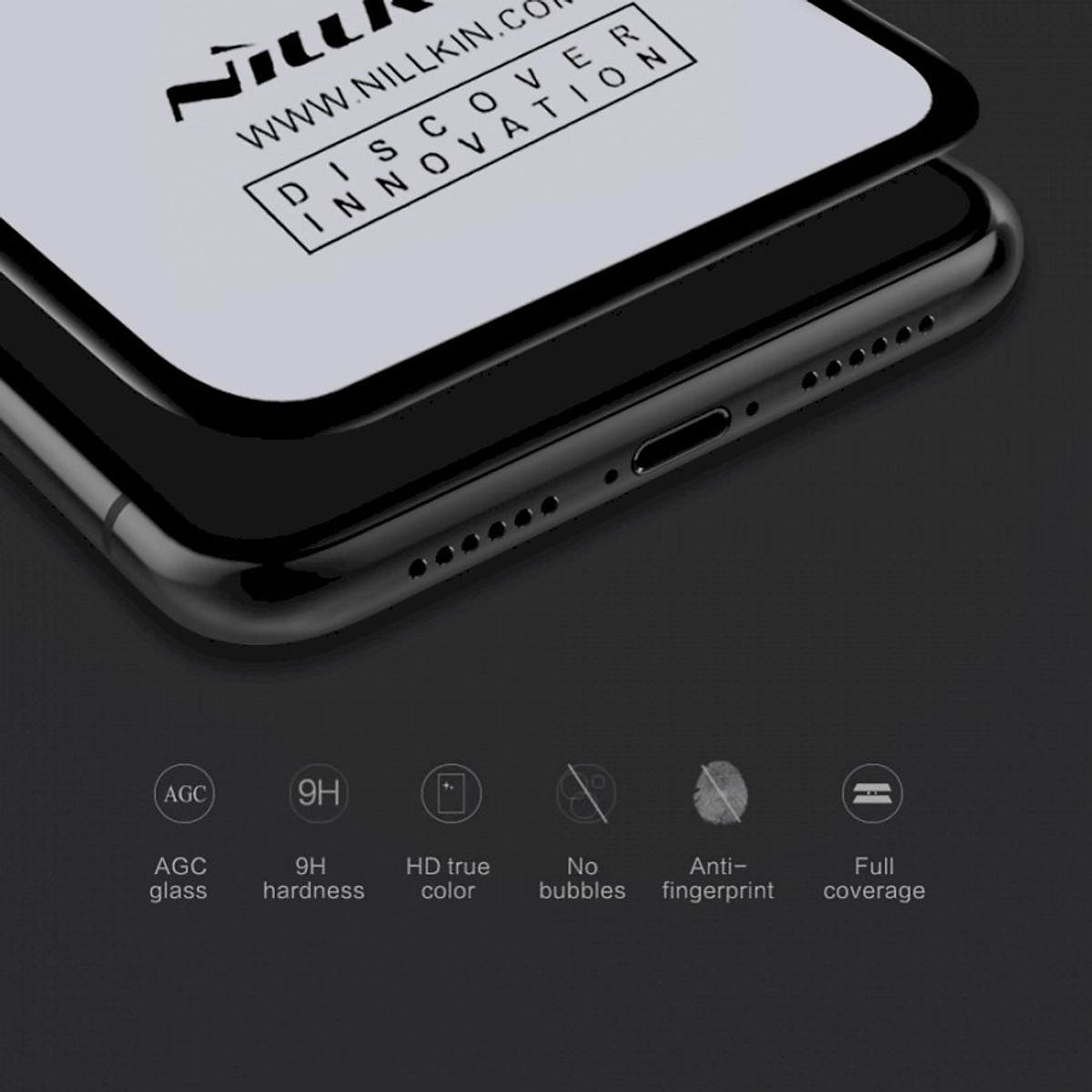 Tấm dán kính cường lực cho iPhone XR full màn hình - Hàng chính hãng Nillkin 3D CP+ MAX