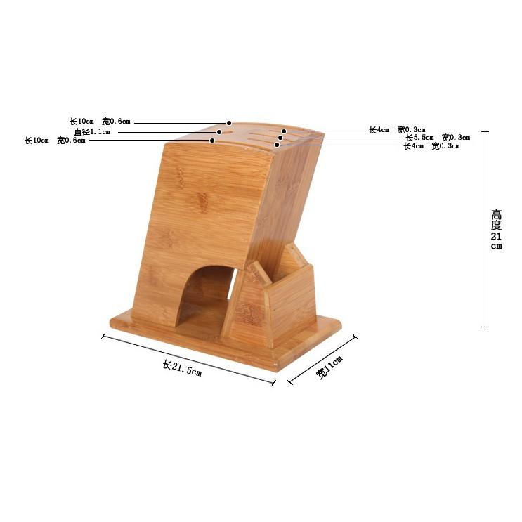 Hộp Đựng Dao Kéo Nhà Bếp Bằng Gỗ Tre Tự Nhiên, Tinh Tế Bảo Vệ Môi Trường