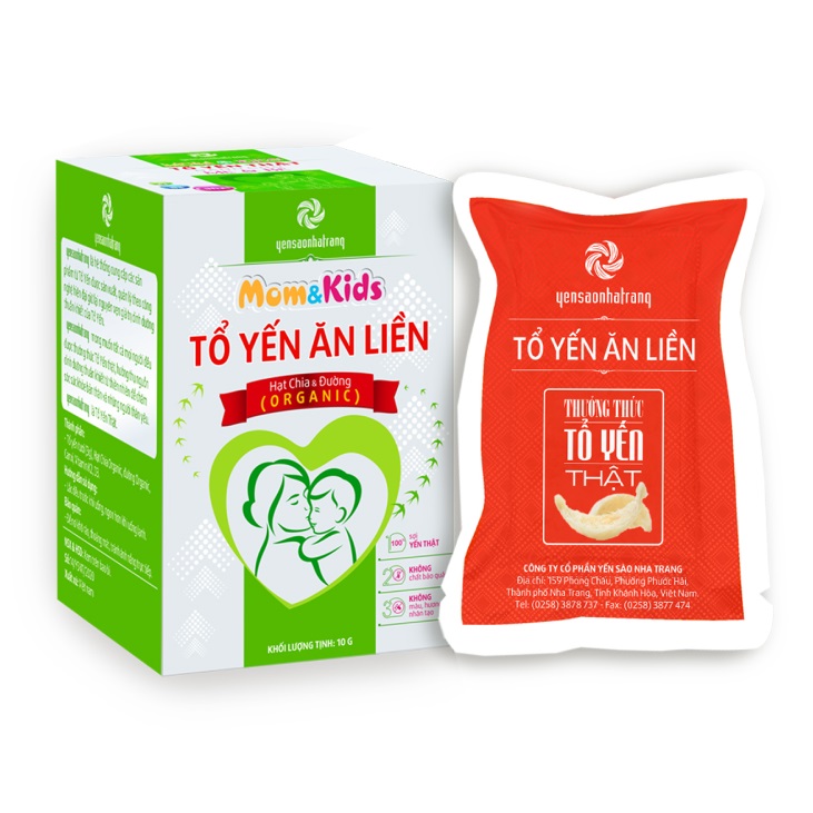 Tổ Yến Ăn Liền Hạt Chia và Đường Organic cho Mẹ và Bé Yến Sào Nha Trang