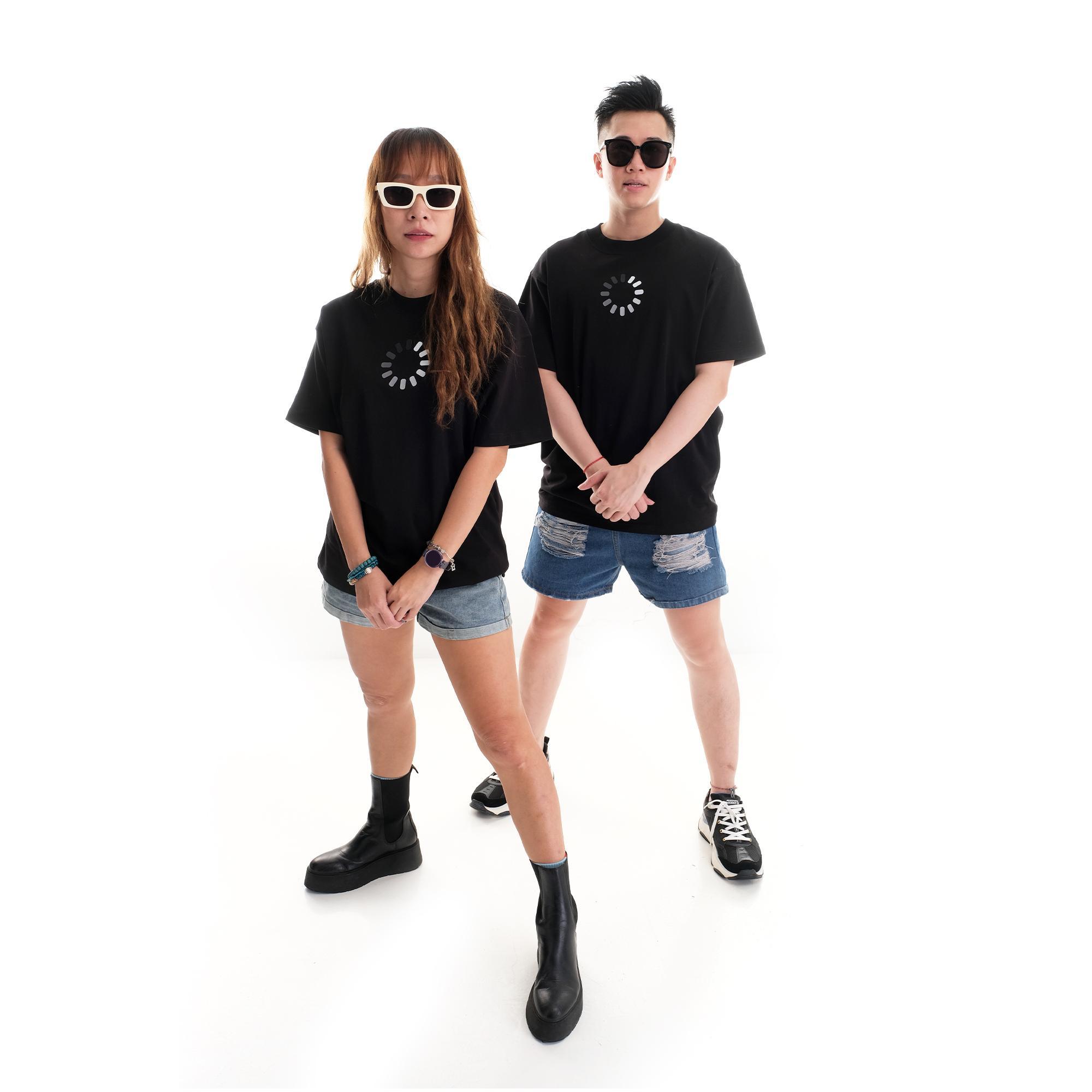 Áo Phông Oversize Nam Nữ Cặp Đôi Still Loading Local Brand Error Cotton 100% Basic Màu Đen Vải Mát Không Co Rút Sau Giặt