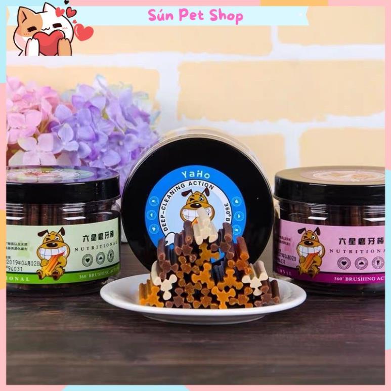 Xương gặm làm sạch răng Yaho cho chó mèo 265gr