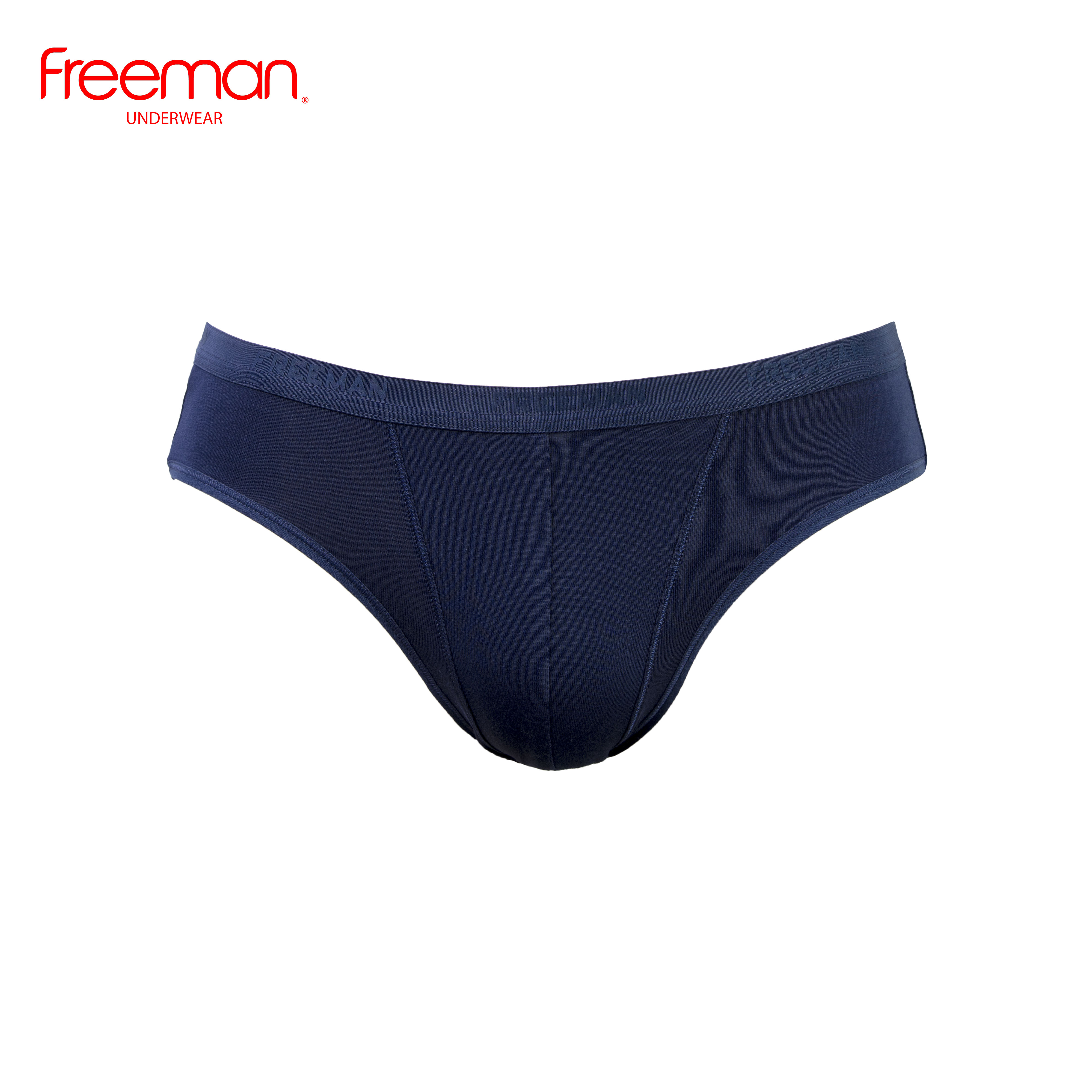 Combo 5 quần lót nam Freeman, chất liệu cotton thấm hút mồ hôi tốt, lưng bản nhỏ thoải mái 6045