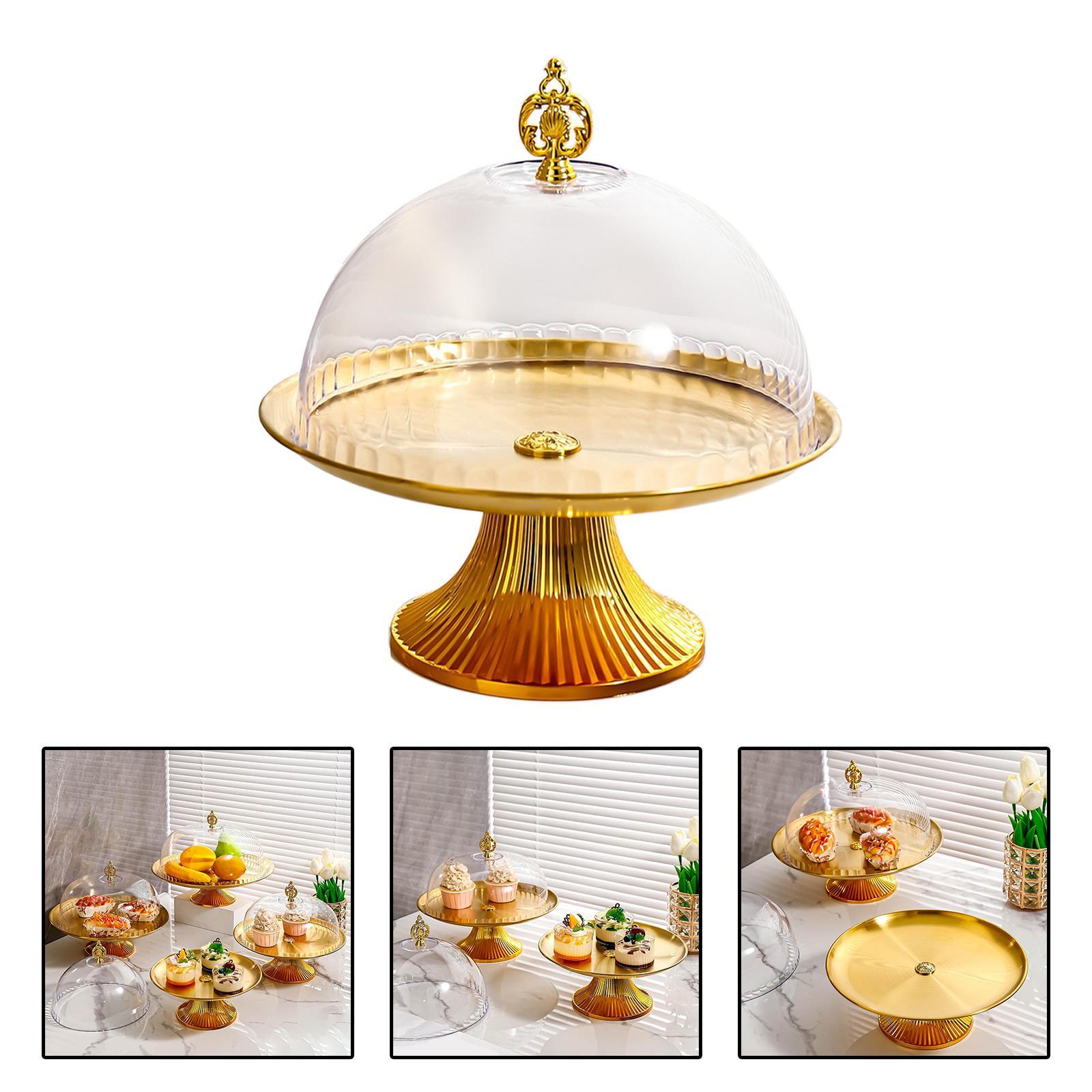 Cake Stand with Lids Cupcake Holder Decorating Stand Serving Platter Cake Display Plates Wedding Dessert Stand for Birthday Decoration