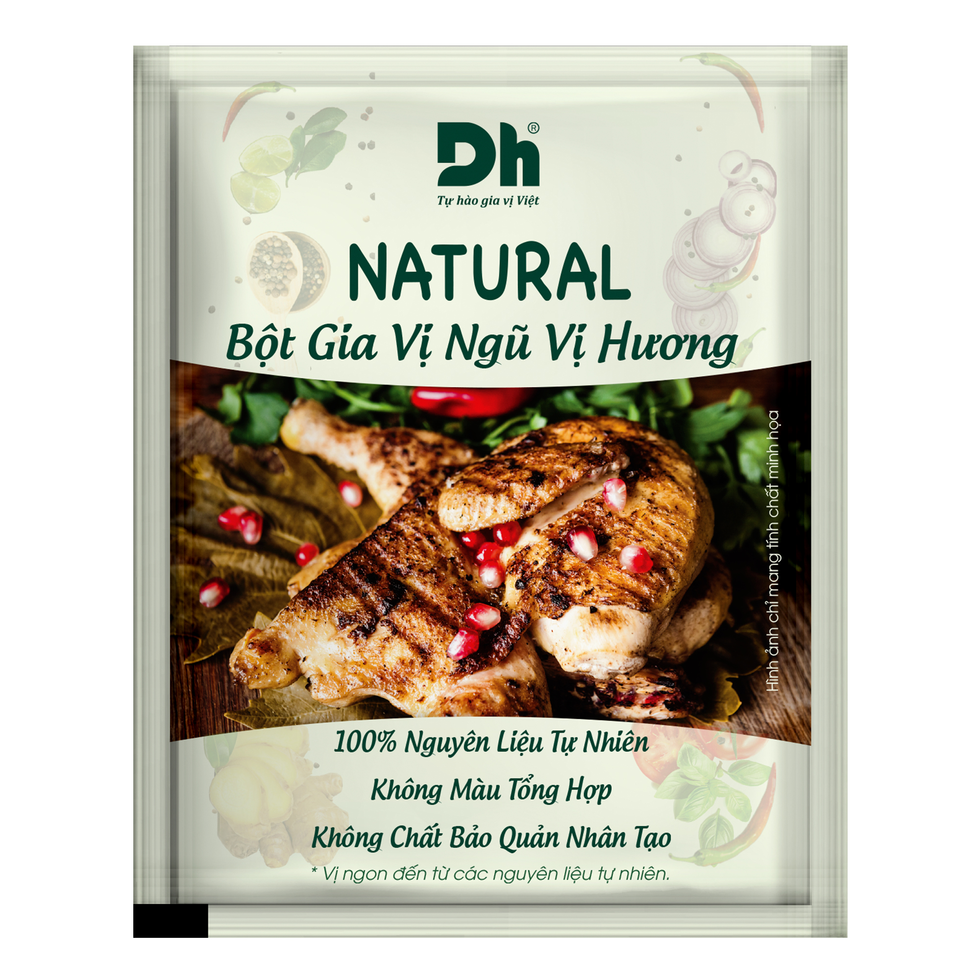 Combo 5 gói Natural Bột Gia Vị Ngũ Vị Hương 10gr Dh Foods