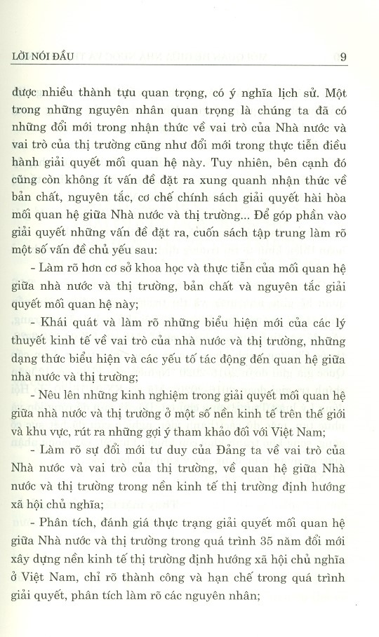 Mối Quan Hệ Giữa Nhà Nước Và Thị Trường Trong Điều Kiện Nền Kinh Tế Thị Trường Định Hướng Xã Hội Chủ Nghĩa - Thực Trạng, Vấn Đề Và Định Hướng Chính Sách