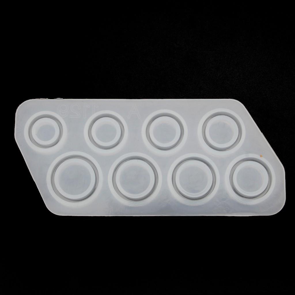 Khuôn Resin Bằng Silicon Có 8 Ô Tròn Tiện Lợi