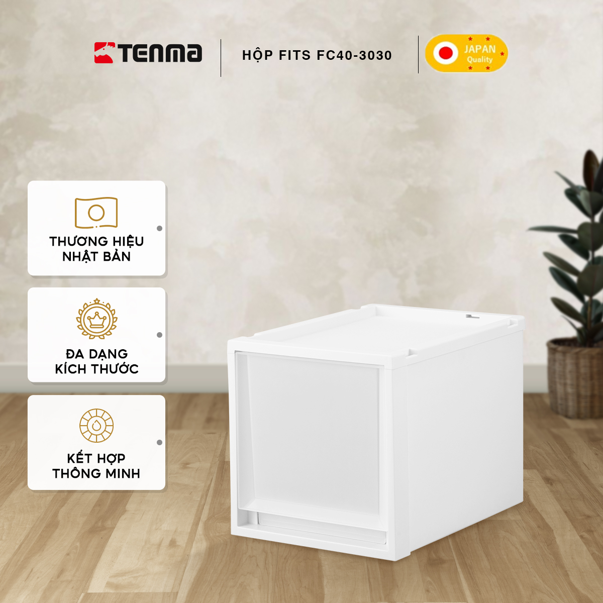 Hộp Ngăn Kéo Nhựa Đa Năng TENMA, Fits FC40-3030