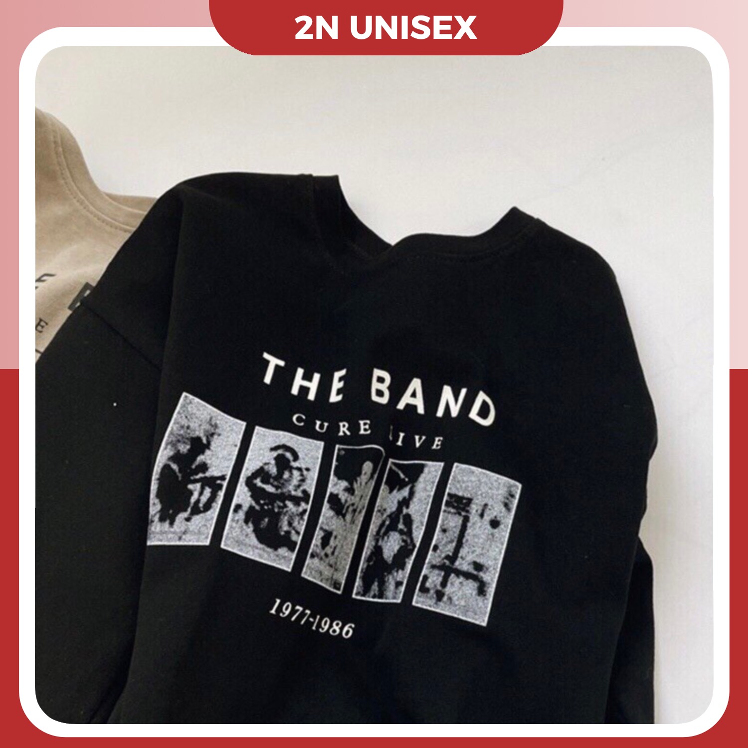 Hình ảnh Áo thun tay lỡ form rộng unisex - Áo phông nam nữ oversize - T shirt The Band