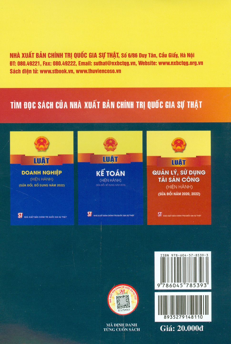 Luật Thuế Thu Nhập Doanh Nghiệp (Hiện Hành) (Sửa Đổi, Bổ Sung Năm 2013, 2014, 2020, 2022, 2023)