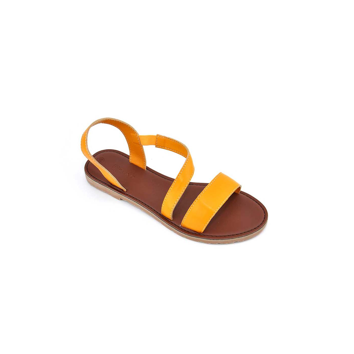 Giày Sandal Nữ Đế Bệt Quai Chéo Thời Trang Cao Cấp Êm Chân. 2 MÀU ĐEN- VÀNG PABNO PN11025