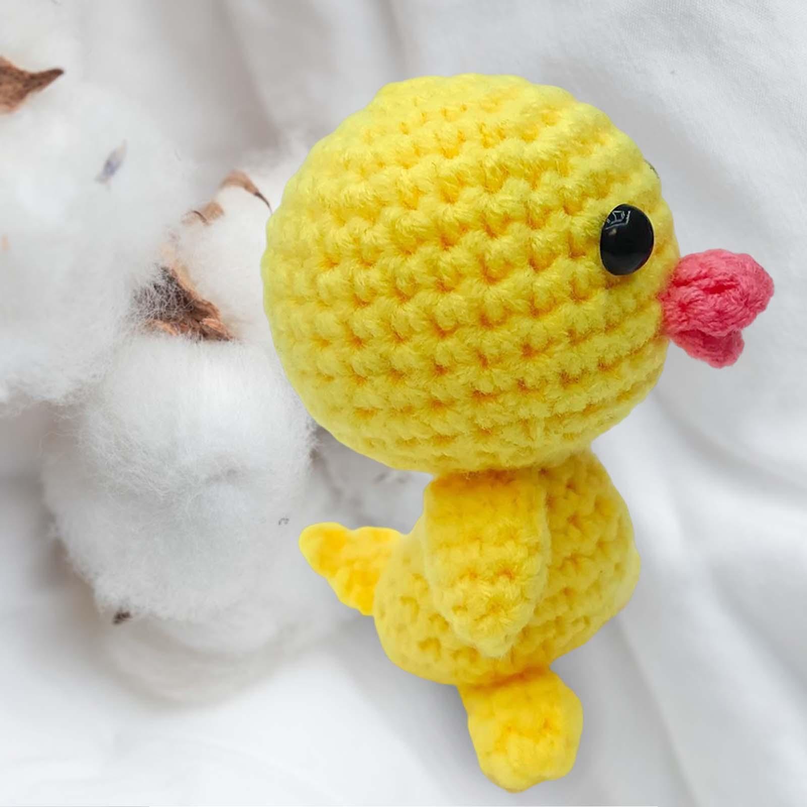 Beginner Crochet Kit DIY Make Your Own Needlework Crocheting Craft Stuffed Plush Doll for Adults Pendants Home Decor Perfect Gift