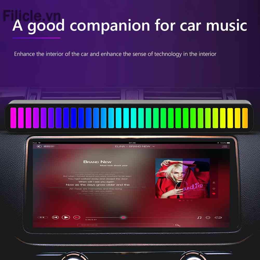 Thanh Đèn LED RGB 32 Bóng Loại C Điều Khiển Bằng Giọng Nói Tiện Dụng