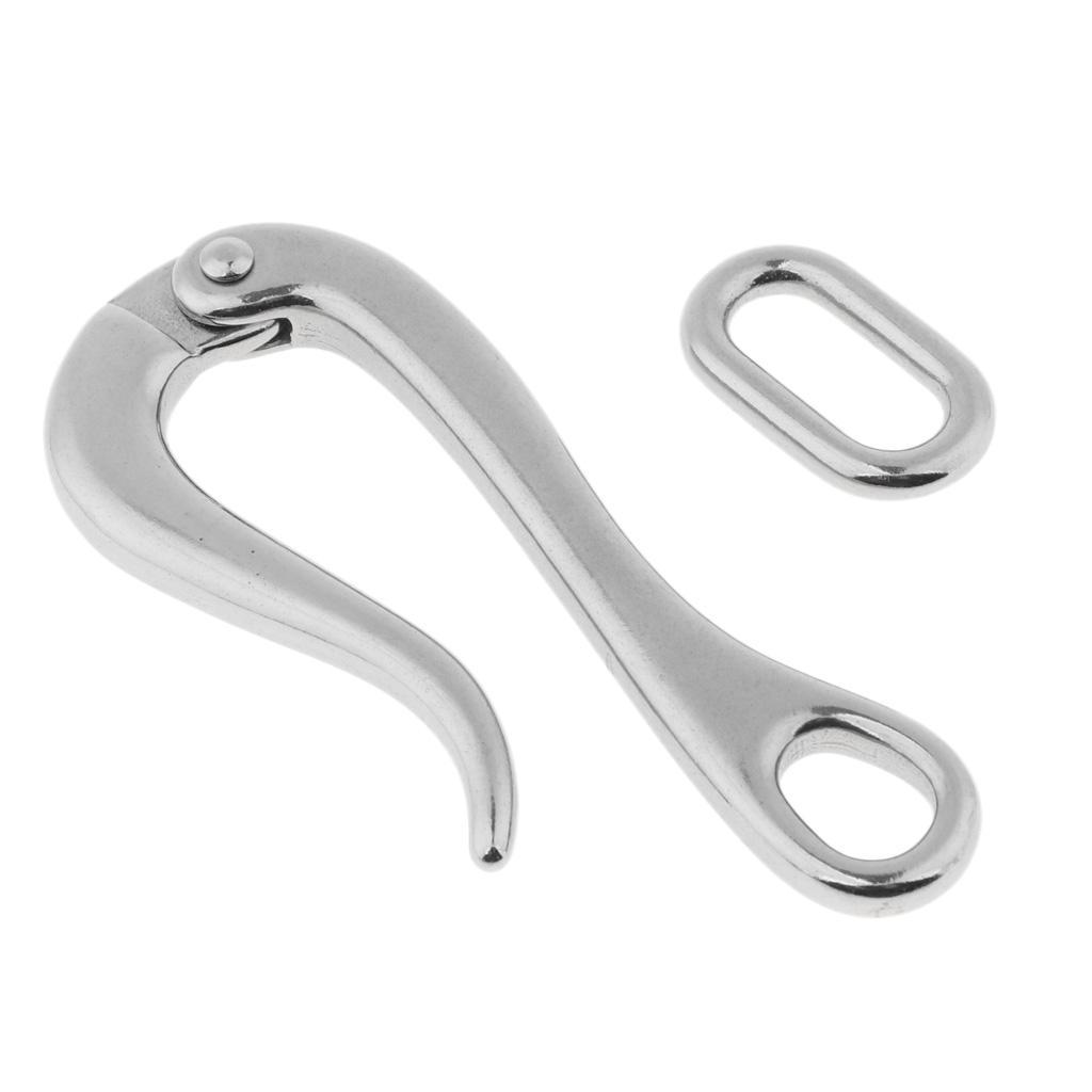 2pcs Stainless Steel Pelican Hook 3.9inch