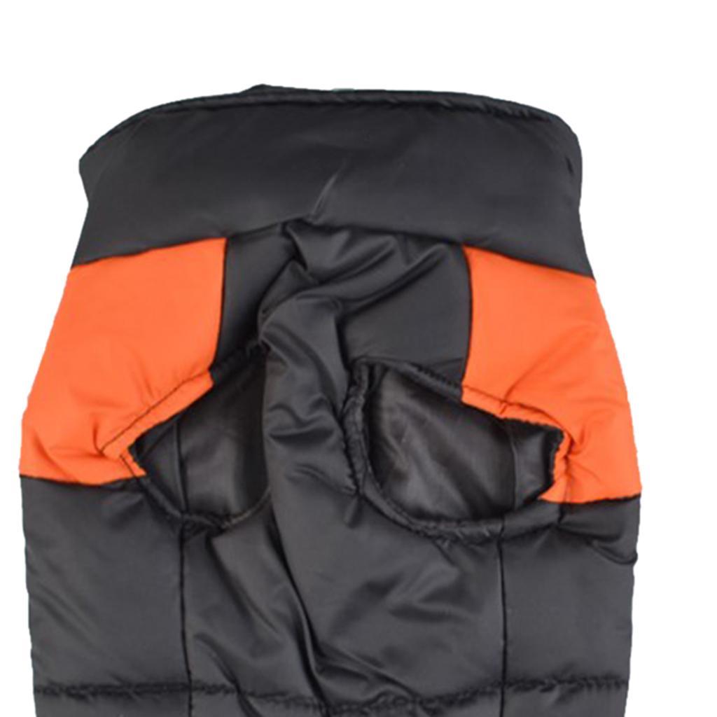 Waterproof Dog Down Jacket Puppy Jacket Coat Pet Winter Clothes Orange - S