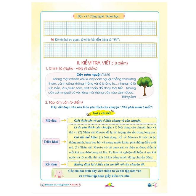 Sách - Đề Kiểm Tra Tiếng Việt Lớp 4 - Học Kì 1 - Kết Nối Tri Thức Với Cuộc Sống
