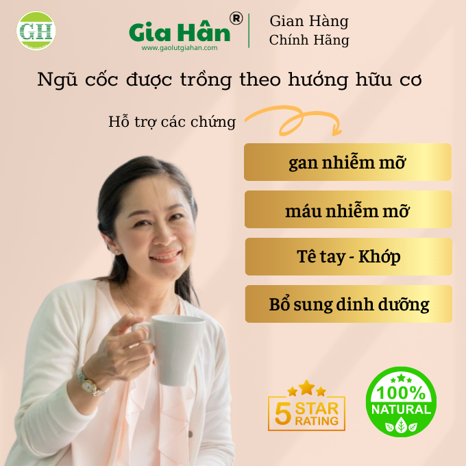 Bột Ngũ Cốc Thuần Chay GiahanFood , Bột ngũ cốc giúp cân bằng đường huyết, nguyên liệu thuần chay và bổ sung protein hoàn chỉnh , Bột ngũ cốc giàu chất xơ, đạm thực vật ,từ các hạt