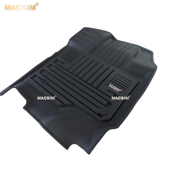 Thảm lót sàn xe ô tô Ford F150 2012-đến nay Nhãn hiệu Macsim 3W chất liệu nhựa TPE đúc khuôn cao cấp - màu đen