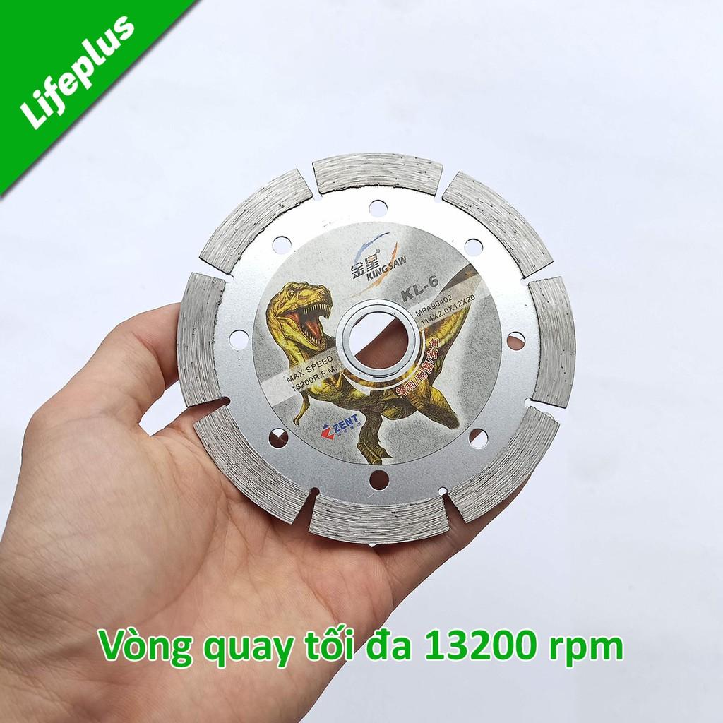 Lưỡi cắt gạch đá Khủng Long KL6 phủ kim cương 114x2.0x12x20mm 13200rpm