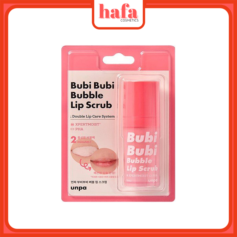 Tẩy Da Chết Sủi Bọt Thải Độc Môi Unpa Bubi Bubi Bubble Lip Scrub 10ml