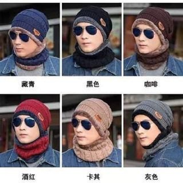 [ẤM] Sét Mũ Len Kèm Khăn Quàng Cổ - Hàng Loại 1 - Len Cực Ấm Áp &amp; Thiết Kế Thời Trang Hàn Quốc - Cho Nam Nữ &amp; Trẻ Em - Màu Đa Dạng