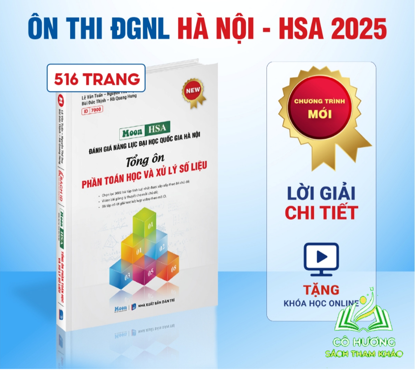 Sách ôn thi đánh giá năng lực Đại Học Quốc Gia Hà Nội
