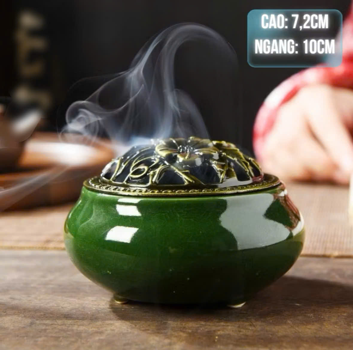 Lư Đốt Xông Trầm Hương , Chất Liệu Gốm Sứ