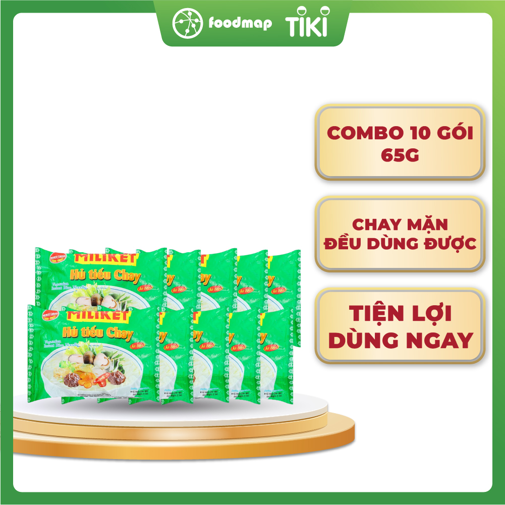 Combo 10 Gói Hủ Tiếu Chay Miliket