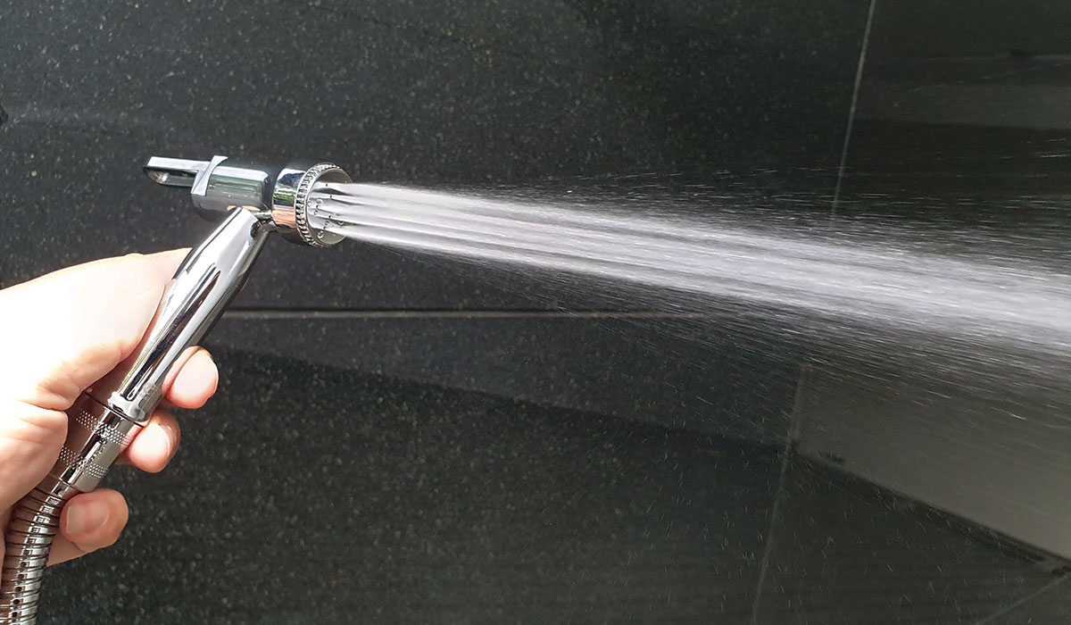 Tay xịt vệ sinh Nhựa ABS mạ Chrome tăng áp Eurolife EL-H06