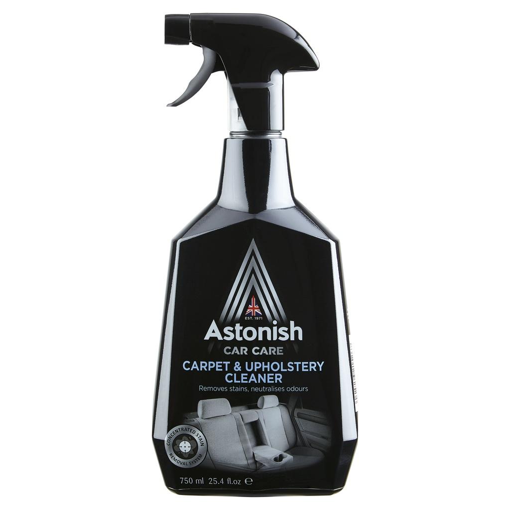 Bình xịt vệ sinh ghế xe ô tô bọc vải nỉ Astonish C1526 750ml từ Anh tẩy vết bẩn cực mạnh bằng cách ngấm sâu từ bên trong