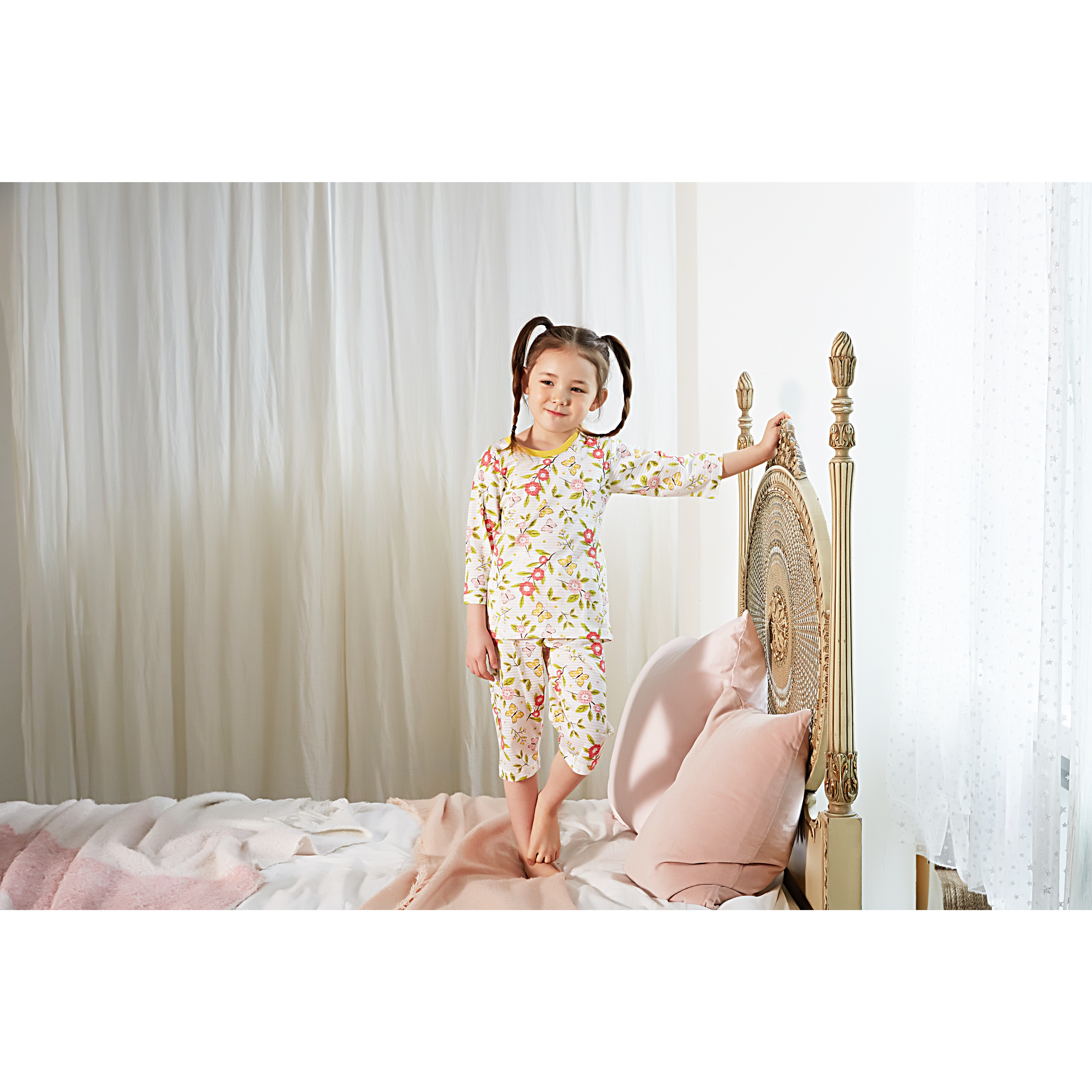 Bộ lửng cho bé Olomimi Hàn Quốc Giving You Flower SS20 - 100% cotton