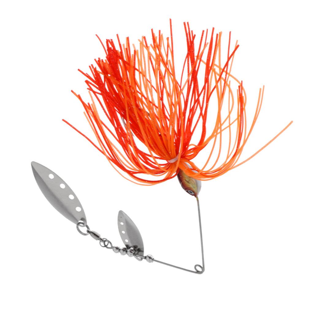 Bait Fishing Lure Spinnerbait Beard Scale Bass Pike Jig Tackle Hooks