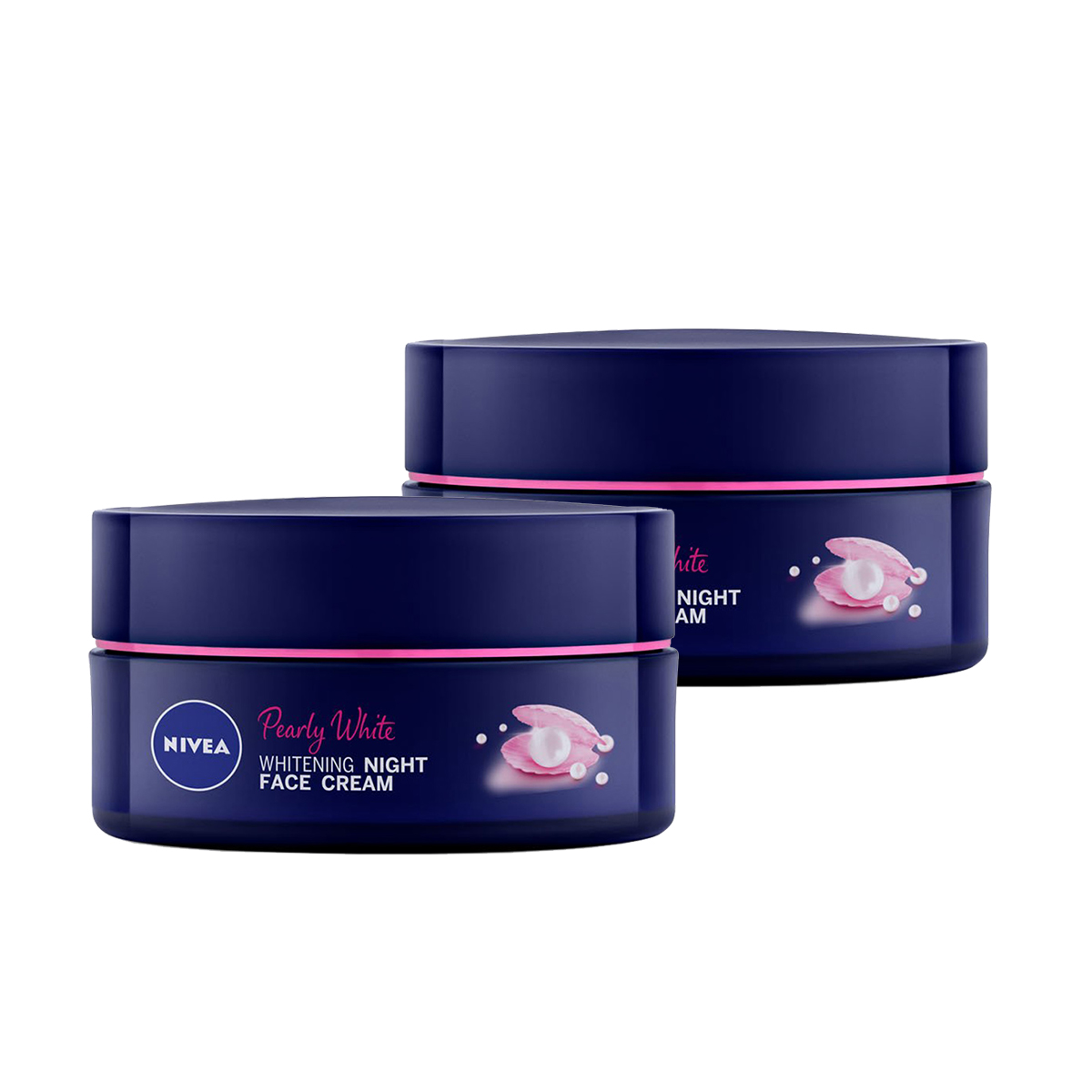 Combo 2 Kem Dưỡng Nivea Ngọc Trai Làm Sáng Da Ban Đêm 50ml 5 in 1 Pearl Filler Pearl White Night Face Cream - 86740