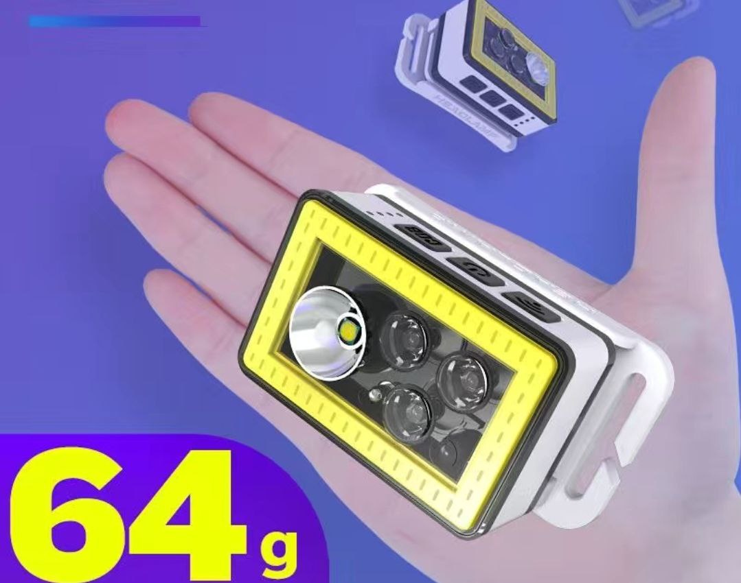 Đèn pin đội đầu siêu sáng cổng sạc USb với chế độ cảm biến chuyển động chỉ cần vẫy tay để bật đèn Mai Lee