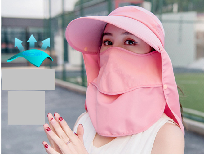 Mũ khẩu trang chống nắng chống uv phong cách Hàn, nón chống nắng kèm khẩu trang tạo kiểu