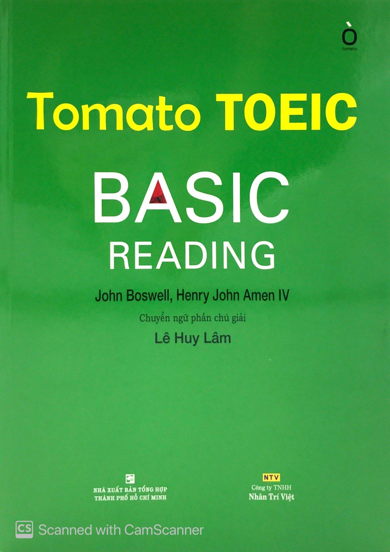 Sách Tomato Toeic Basic Reading