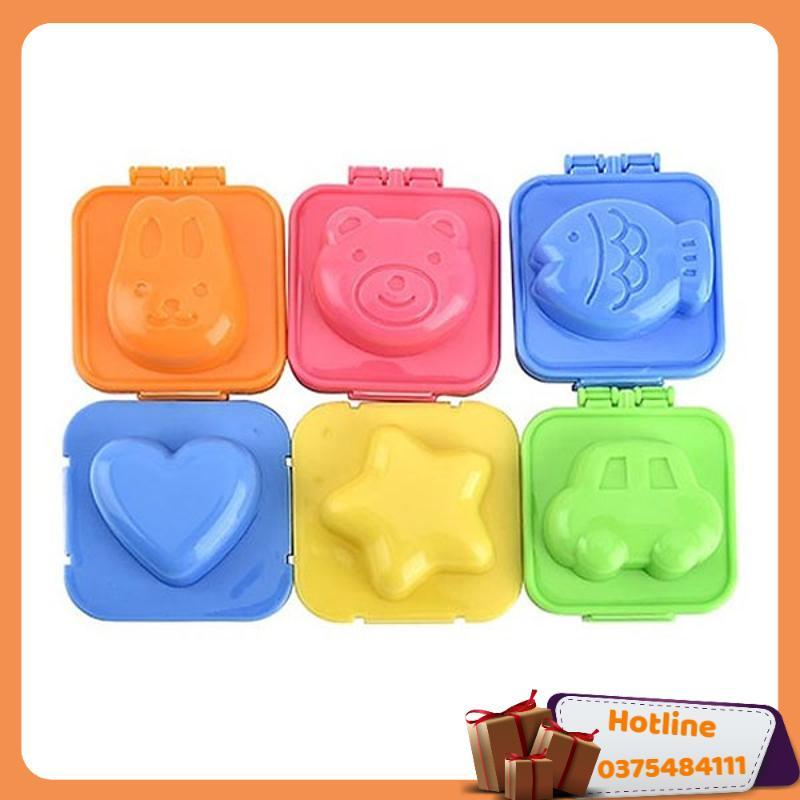 Set 6 Khuôn Hình Thú Tạo Hình Làm Bánh, Tạo Hình Cơm Ngộ Nghĩnh - Hàng Loại 1
