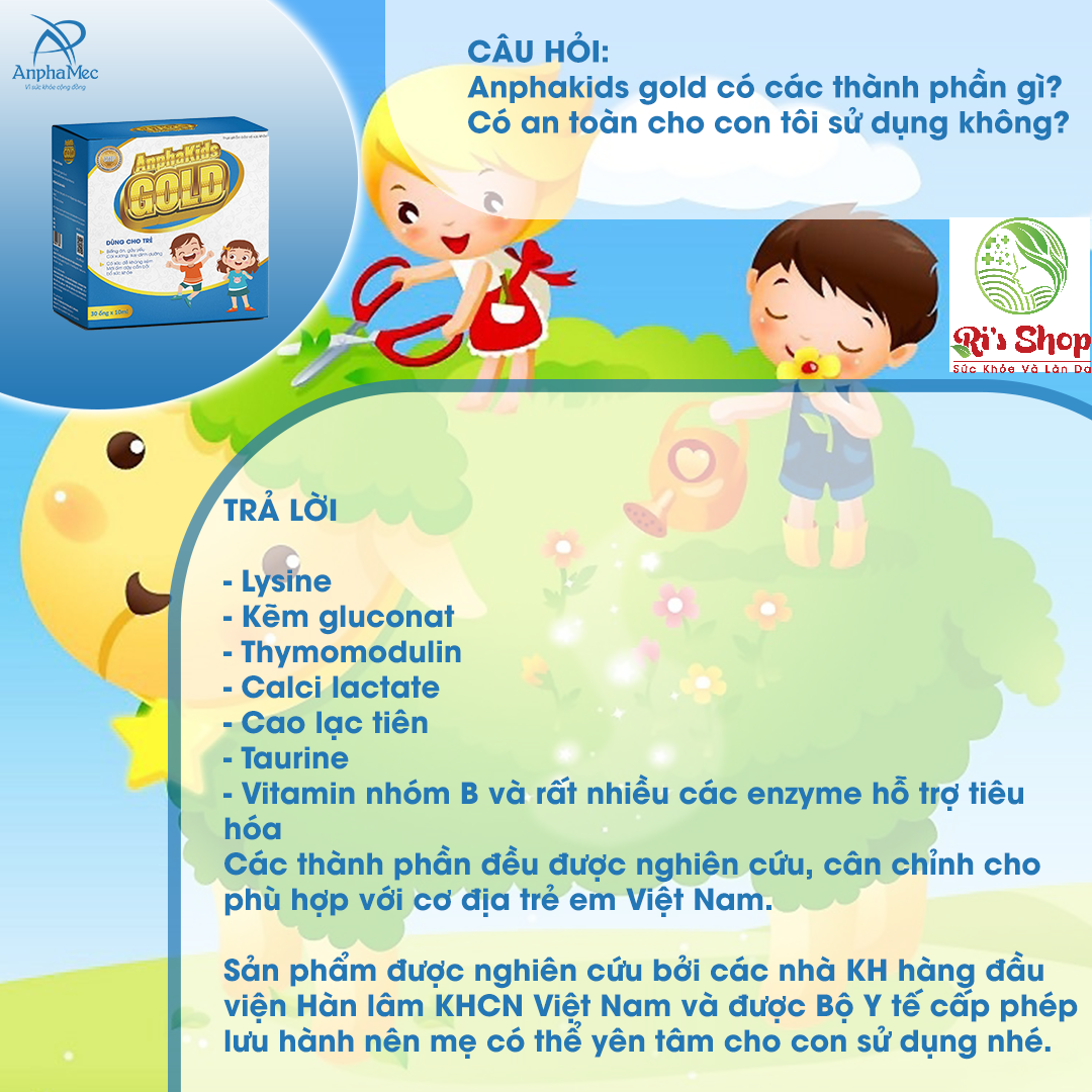 SIRO ĂN NGON ANPHAKIDS GOLD - ANPHAMEC - DÀNH CHO TRẺ BIẾNG ĂN, GẦY YẾU, SUY DINH DƯỠNG , ĐỀ KHÁNG KÉM - GIÚP TRẺ ĂN NGON, NGỦ NGON , BỒI BỔ SỨC KHỎE VÀ TĂNG CƯỜNG SỨC ĐỀ KHÁNG