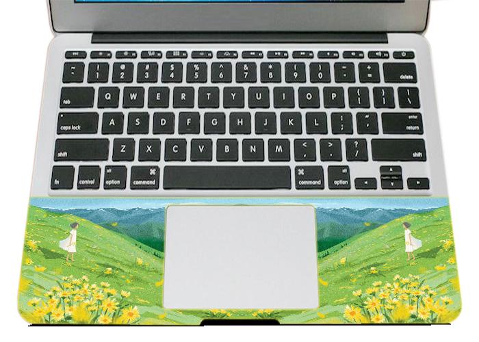 Miếng Dán Skin Trang Trí Mặt Ngoài + Lót Tay Laptop Nghệ Thuật LTNT - 1082