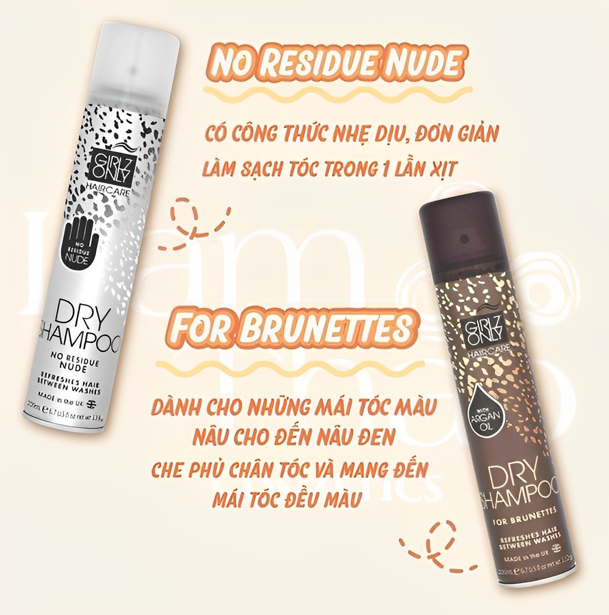 Dầu Gội Khô Girlz Only Xịt Tóc Gội Đầu Khô Dry Shampoo Không Bết Sạch Dầu Bồng Bềnh 200ml / Chai