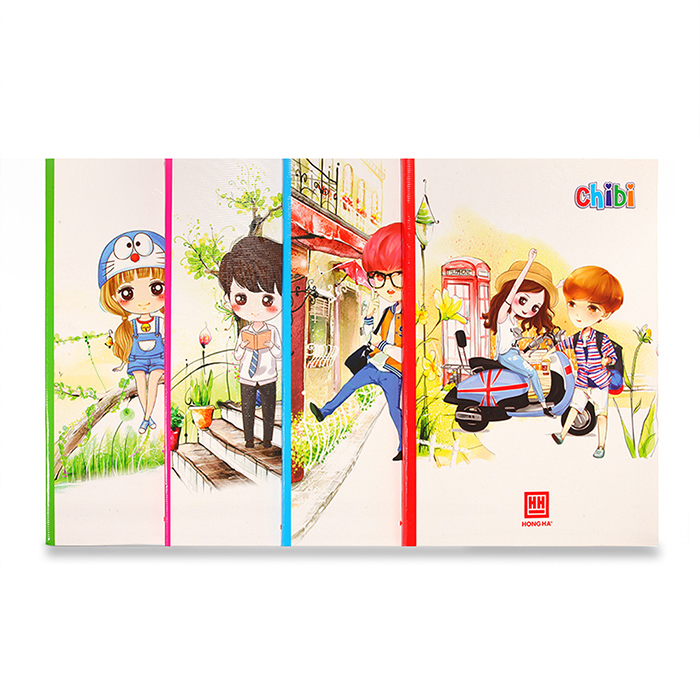 Vở 4 ly ngang 200 trang South Star Chibi Hồng Hà - 0746