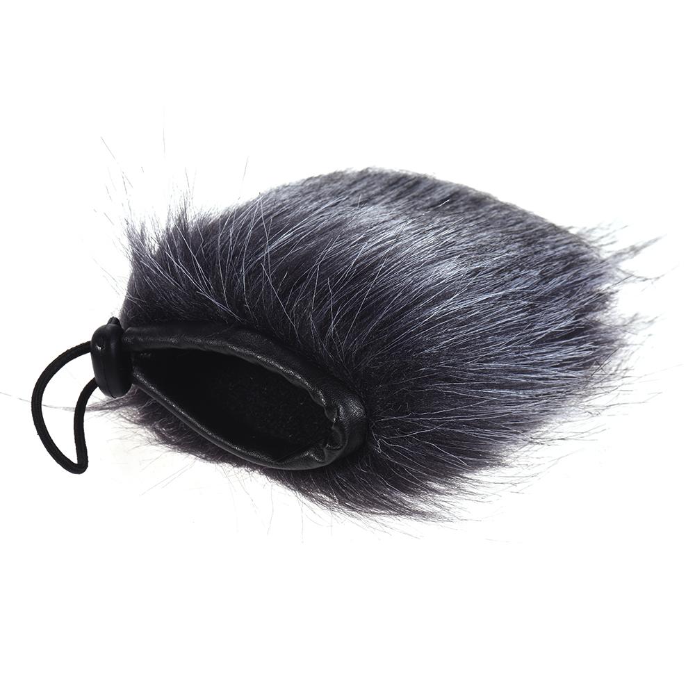 Lông chắn gió micrô ngoài trời EY-M24 bằng lông thú nhân tạo 9cm * 5cm cho Rode Stereo VideoMic Pro