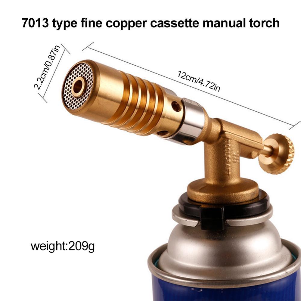 Đèn khò gas mini bằng đồng, có vòng điều chỉnh oxy, giúp ngọn lửa xanh và mạnh, chất liệu không gỉ và chịu được nhiệt tốt,nhiệt độ đầu khò từ 1-200 độ C - Đầu khò gas mini cầm tay