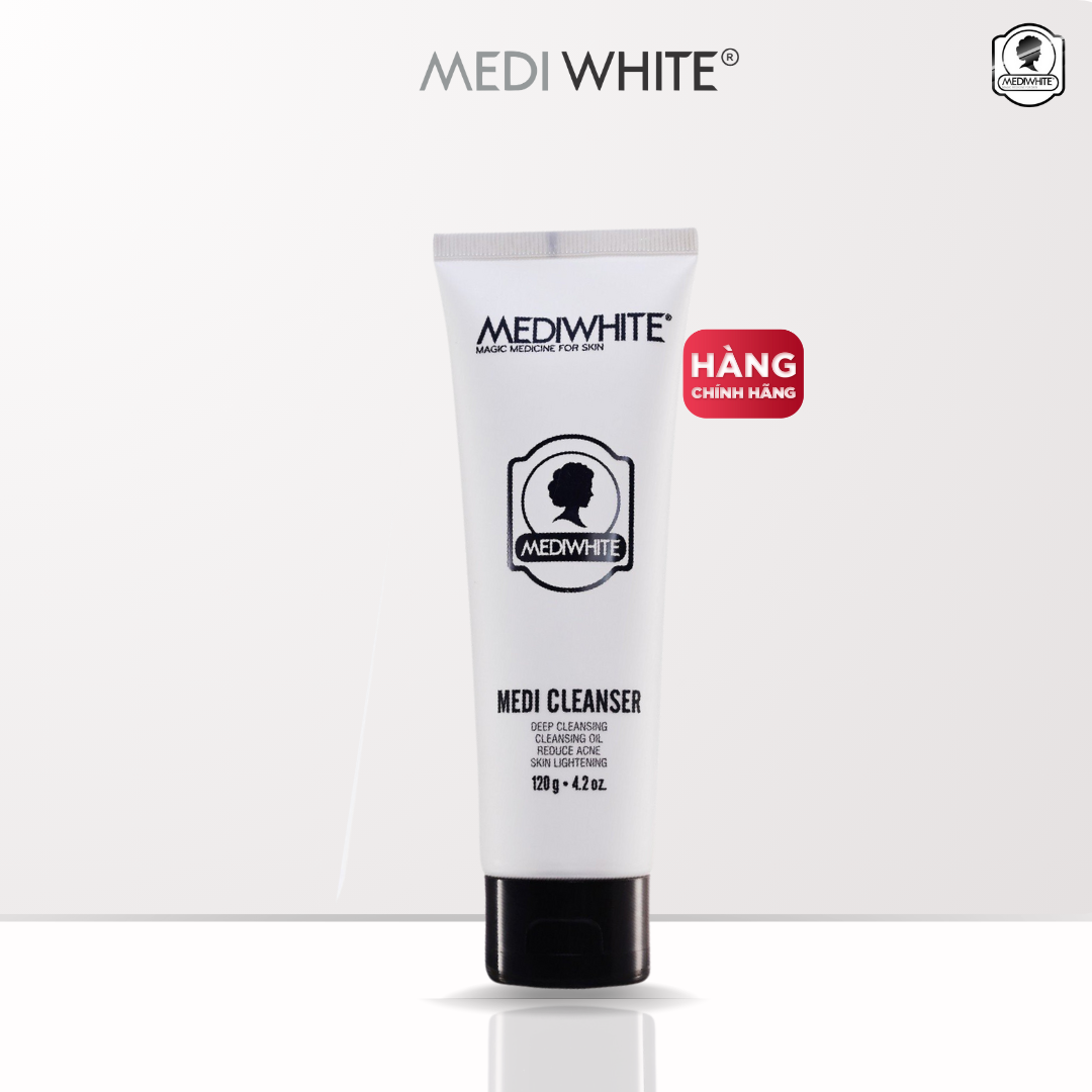 Sữa Rửa Mặt Y Học Medi White Cleanser 120ml Làm Sạch Sâu Thu Nhỏ Lỗ Chân Lông Cân Bằng Nước Dầu Giảm Mụn Hiệu Quả