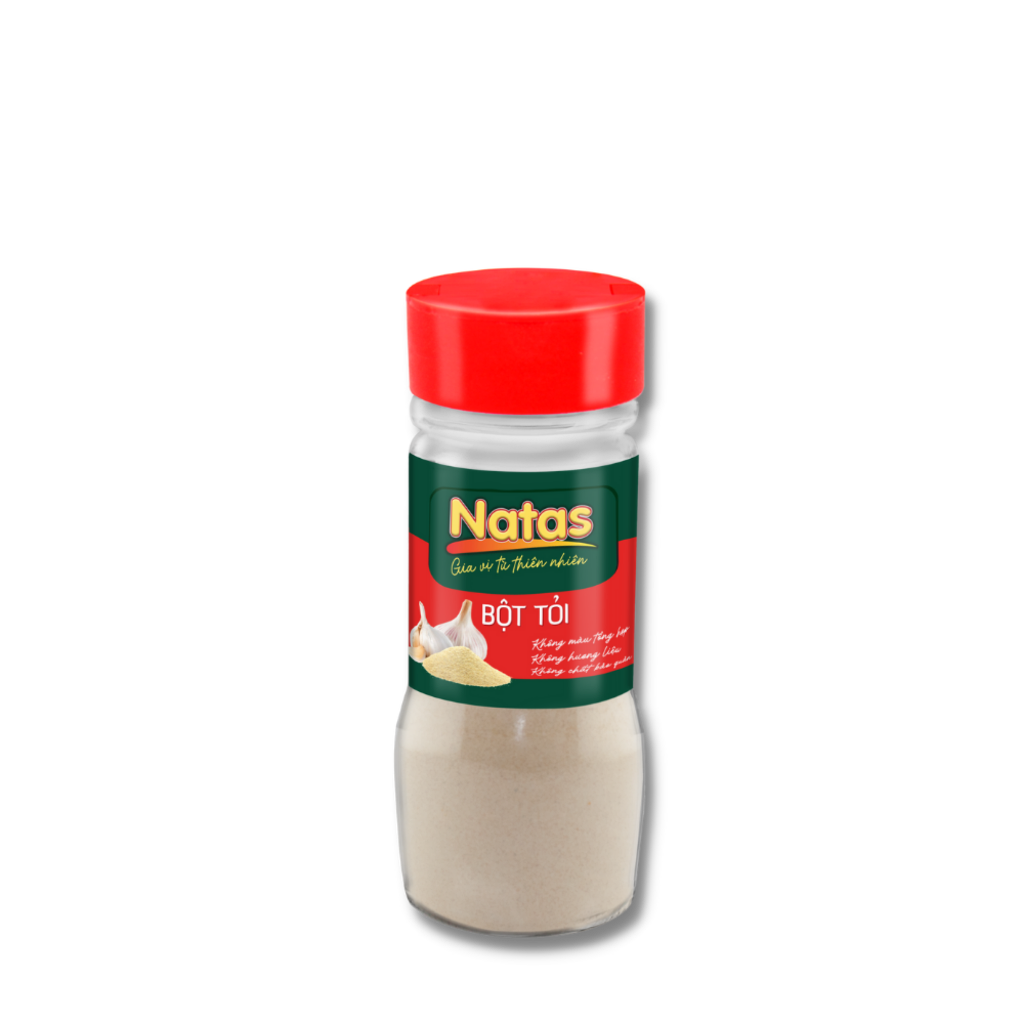 Bột Tỏi Natas Hũ 65g-Bột Gia Vị Tiện Dụng